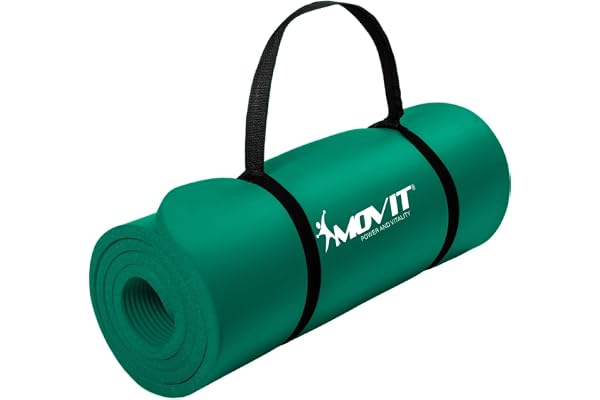 MOVIT Tapis de gymnastique, doux pour la peau et sans phthalates, en 3 tailles et 12 couleurs