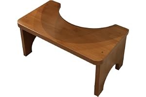 Toilet Stool - Wooden Stools Seat | Ergonomic Potty Step | Household Poop Chair For Adults Elderly Children Home Bathroom Sho