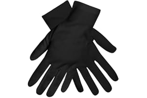 Boland 03070 - Handschuhe Basic in Schwarz, Charleston, 20er Jahre, Accessoire für Kostüme, Karneval, Mottoparty, Halloween oder JGA