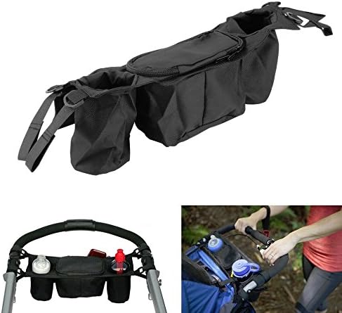 Multifunctional Baby Stroller Organizer Baby Pram Buggy Cart Bottle Hanging Basket Storage Bag Stroller Accessories