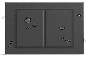 GIRA + Senic Friends of Hue Outdoor Smart Switch | Kabelloser Smart Home Lichtschalter für Aussen & Dimmer | Kompatibel mit Philips Hue | Keine Batterien, kein Aufladen | Made in Germany | Schwarz