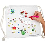 Einhorn Kordelzug Rucksack Turnbeutel Bastel-Set für Kinder...