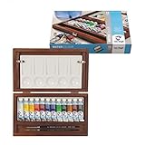 Caja con 12 tubos Caja de Madera Acuarela Van Gogh TUBE BOX GWC112