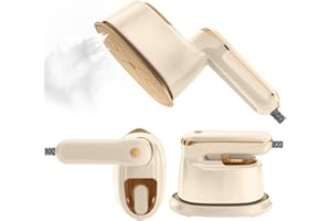 Liebssen mini Défroisseur Vapeur, Fer à repasser portable haute puissance pour la maison, le bureau（1100W）, le voyage, réservoir d'eau de capacité de 120ML, Voyage Vapeur Steamer