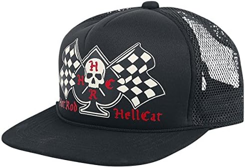 Hot Rod Hellcat Spade Flags Trucker Cap black