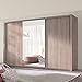Produktbild Ordu - Kleiderschrank/Schwebetürenschrank mit Spiegel (Holzoptik Sonoma Eiche 250 cm)