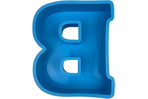 Cmeilau Grand Moule en résine époxy Alphabet - Moule en Silicone pour Lettres anglaises, moules de Moulage de Lettres Alphabet 3D A à Z Moule de décoration de Moule pour la fête d'anniversaire