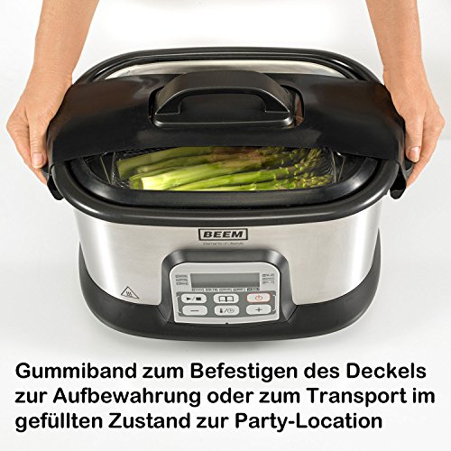BEEM Gastrolon Sous-Vide plus 16in1 – professioneller Niedertemperaturgarer Vakuumgarer Vakuum Garer Multikocher Slow Cooker Schongarer – 7 Liter Behälter – 1500 Watt – inkl. 112-seitigem Kochbuch - 4