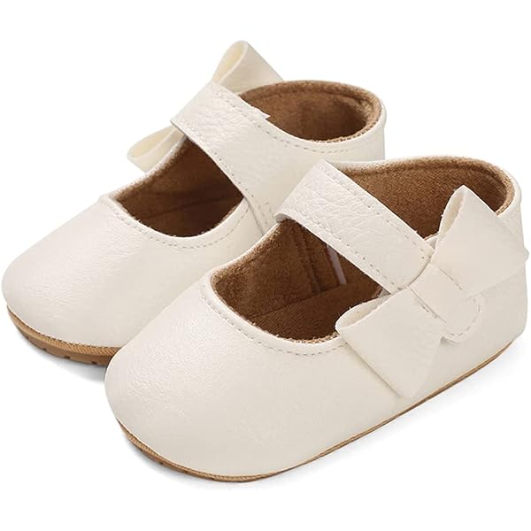 CENCIRILY Chaussures Mary Jane Pour Fille - Semelle Antidérapante, Velcro Facile, Parfaites Pour École Et Robe De Mariée