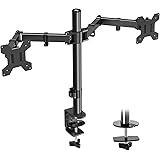 Amazon Brand - Eono Monitor Halterung für 2 Monitore, Monitorhalterung Vollbeweglich, Monitor Arm Tischhalterung für Monitore