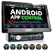Produktbild XOMAX XM-D1002 Autoradio mit XXL Touchscreen Video Bildschirm (25 cm / 10 Zoll), Android App Control, Bluetooth Freisprecheinrichtung, DVD CD Player USB SD RDS Beleuchtungsfarbe einstellbar, 1 DIN