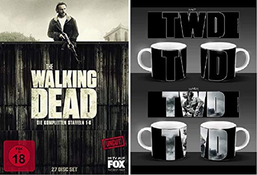 Preisvergleich Produktbild The Walking Dead Staffel 1-6 Blu-ray Box (1+2+3+4+5+6) Uncut + Tasse / Kaffebecher