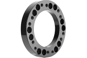 AKOZON Kit Adattatore Cuscinetto Distanziatore Universale per Volante per AutoGuida Confortevole - Lega di Alluminio di Alta qualità - Dimensioni 12,5 Mm - Colore Nero