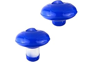 well2wellness® Großer Chlor Dosierschwimmer Chlordosierer mit transparentem Dosierfuß für 200g Chlortabletten