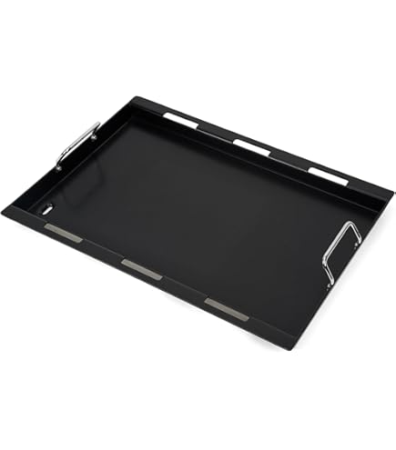 Denmay 44 x 30,5cm Gusseisen Grillplatte für Weber Spirit I II 300 Serie E310 E320 E330, S310 S320 S330, Gussplatte Ersatz für Weber 7638 7598 6790, Gusseisen Plancha 1 Stück