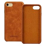 Lieferumfang: Jisoncase VINTAGE Leder Tasche für iPhone 7