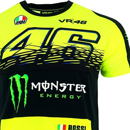 Valentino Rossi VR46 Moto GP Monster Energy Replica T-shirt Official 2017
