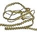 Produktbild ROSENICE 0,6 cm 10 mt Posamentenborte, Geflochtenen Gimp Trim Deko Stoffband für Hochzeit Geburtstag Party DIY Handwerk Dekoration (Golden)
