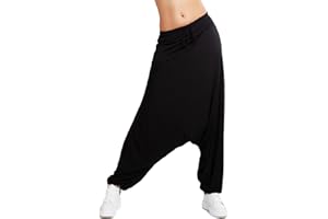 Toocool - Pantalones de mujer de entrepierna baja, Harem Turca, Sarouel Fitness Sport VB-1950