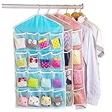 Dimensiones: 73cm x 42cm Baanuse Organizador de Ropa Interior para Armarios 16 Bolsillos Colgante Organizador, Beige