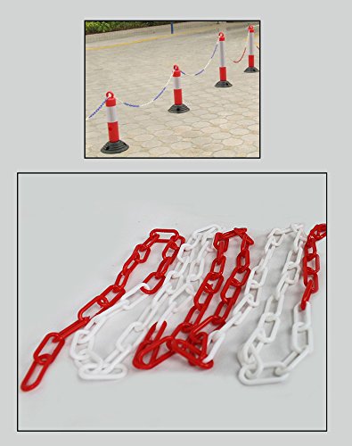 Preisvergleich Produktbild Absperrkette rot-weiß Kunststoff Meterwaren