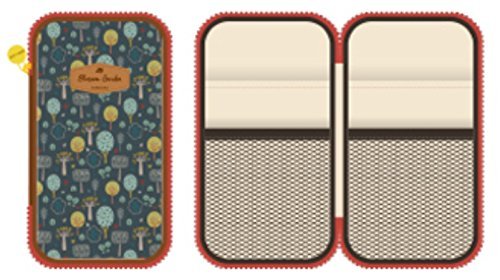 paperian Blossom jardín multiusos Multi - Funda, diseño floral con cremallera bolsa, color Central Park