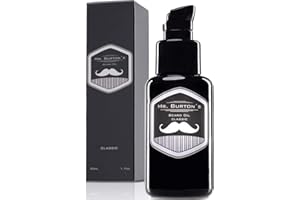 Bartöl Herren - Mr. Burton´s Beard Oil classic mit 15% Arganöl - Made in Germany 50ml fördert gesundes Bart Wachstum - Bartpflege für Männer