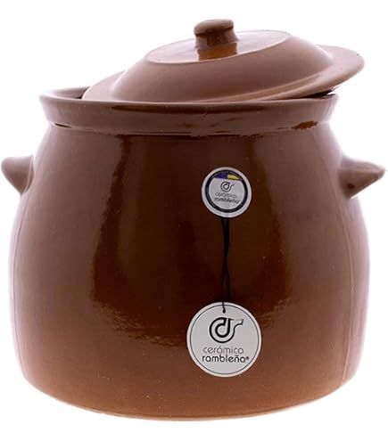CERÁMICA RAMBLEÑA | Tajín barro refractario con tapadera | Tajín fuego directo | Tajín cerámica