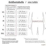 Formbelt® Laufgürtel für Handy Smartphone Iphone 6 6s 7 plus Samsung Galaxy S7 S8 edge Hüfttasche für Sport, Fitness, Yoga und Laufen Bauchtasche zum Laufen (black-shadow, M) -