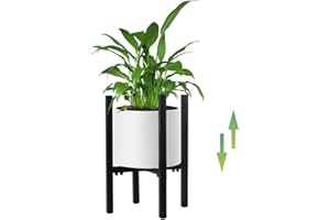 STLOVe Support à Plantes en Métal Dans Un Style Simple Convient aux Intérieurs/Extérieurs, Largeur Réglable Jardin Étagère à Fleurs, Balcons Tabouret Plante-1Pcs(Sauf pour Les Plante et Pots Fleur)