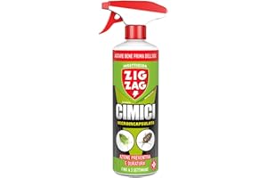 ZIG - ZAG ZIG ZAG Insetticida, Cimici, Insetticida Microincapsulato a Lento Rilascio, Inodore, Specifico per Cimici, Anti Cimici ad Azione Rapida e Residuale, 500 ml