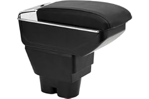 OYHCM Accoudoir Convient Pour Peugeot 207 avec Compartiment de Rangement Central Console Organiseur et Porte Boisson