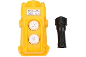 fasient Hängetaster Steuerung,COB-61 Crane Hoist Drucktastenschalter,Auf/Ab Kransteuerung,Kran Kettenzug Drucktasten Schalter