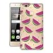 Produktbild Yokata Huawei P9 Lite Hülle Soft Flexible Silikon Crystal Clear Transparent Bumper Ultra Dünn Schlank Handyhülle Premium Kratzfest TPU Durchsichtige Schutzhülle für Huawei P9 Lite (5,2 Zoll) Case Cover - Kleine Melone