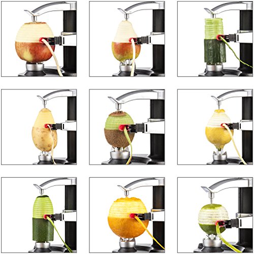 Elektrischer Kartoffelschäler Apfelschäler Gemüseschäler Obstschäler Elektro Schäler für Obst & Gemüse - 4