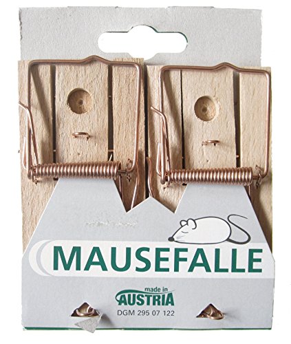 Preisvergleich Produktbild Hagspiel 2 Stk. Mausefallen aus Holz