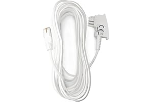 ‎COXBOX COXBOX 5 m DSL Flach-Kabel Fritzbox, Speedport, Easybox - TAE Flachkabel RJ45 weiß - VDSL ADSL WLAN Router-Kabel mit Twisted Pair für eine zuverlässige Verbindung