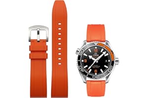 Niziruoup Pasek do zegarka Quick Release Fluorubber 19 mm 20 mm 21 mm 22 mm miękki trwały uniwersalny gumowy pasek zastępczy FKM dla mężczyzn i kobiet