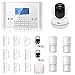Produktbild ABTO M2C drahtloses Alarmsystem mit WiFi Netzwerk-Kamera, Türalarmsensoren, Bewegungsmelder und Fernbedienungen für mehr Sicherheit