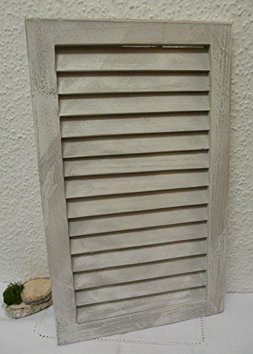 Nostalgie Holz Deko Fensterladen gewischt 48 x 28 cm