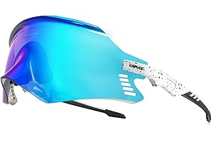 KAPVOE Lunettes de vélo VTT Sports Lunettes de soleil Vélo Moto BMX Hommes Femmes