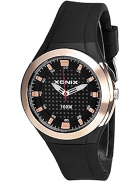 Sportlich Damen XONIX Armbanduhr WR100m mit Hintergrundlicht nickelfrei, XAF75U/3