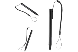 ANGGREK Długopis do ekranu dotykowego rezystancyjny rysik ze sznurkiem do mocowania długopisów do ekranów cienka końcówka Android tablet smycz łańcuszek do telefonu przymocowany stylowy samochód