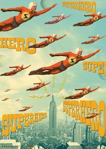 Super Hero Poster Wrapping Paper - 50cm x 70cm