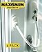 MAX6MUM SECURITY Lockable Baby and Child Window and Door Safe Restrictor in White (6 Pack)