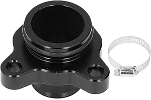 KEENSO Connecteur de Tuyau D'eau de Voiture, Adaptateur de Raccord de Tuyau D'eau de Voiture en Alliage D'aluminium avec Remplacement de Pince pour Moteurs Twin Turbo 335i 335xi 135i N54 3.0L(le noir)