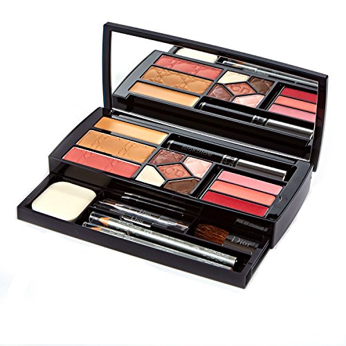DIOR MAKEUP FACE PALETTE GIFT SET - DIORSKIN NUDE COMPACT - DIORBLUSH BLUSHER - DIORSHOW BLACK MASCARA - DIOR ADDICT LIP MAXIMIZER COSMETIC GIFT SET