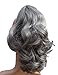 New Style Sweet Short Curly Pony Tail Hair Extension (Claw Grip) (Salt And Pepper Mix)