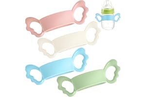 Toddmomy Flasche Mam Flaschen 4 Babyflaschengriff Silikonflaschengriff Weithals-Flaschenhalter Einfache Tragegriffe Sicherheits- - Für -Milchflasche Mam Flaschen Mam Flaschen