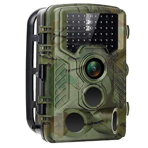 Cámara de Caza 16 Mp 1080P HD Cámara de Vigilancia IP56 Impermeable Trail Cámara PIR Infrarrojo Sensor de Movimiento con 0.2s disparador tiempo 2,4 pulgadas de pantalla LCD para Fauna Seguridad Hogar Aparición de Mascota Animal (Verde)